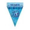 Unique Glitz Blue Flag Banner - 40