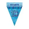 Unique Glitz Blue Flag Banner - 70