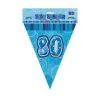 Unique Glitz Blue Flag Banner - 80