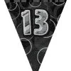 Unique Glitz Black Flag Banner - 13