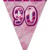 Unique Glitz Pink Flag Banner - 90
