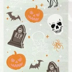 Tombstone Skull Cello Bags 20 Pack