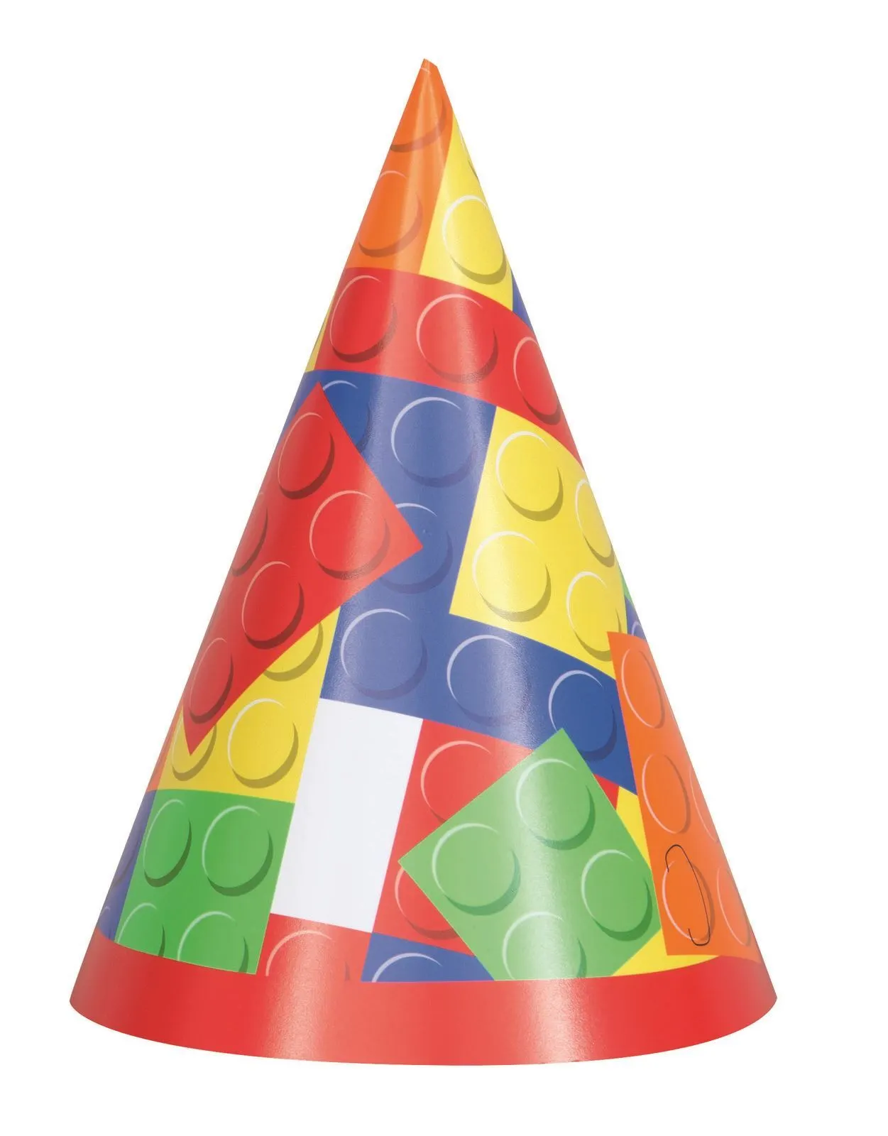 Unique Building Blocks Party Hats 8 Pack 1 Unique Building Blocks Party Hats 8 Pack
