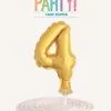 Unique Gold 5 Balloon Cake Topper - 4