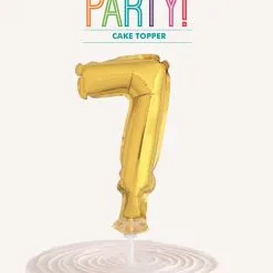 Unique Gold 5 Balloon Cake Topper - 7