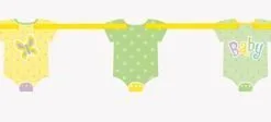 Unique Polka Dot Baby Shower Cutout Banner 1.96m