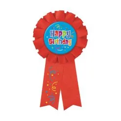 Unique Happy Birthday Confetti Award Ribbon