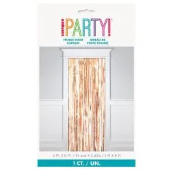 Unique Fringe Door Curtain - Rose Gold