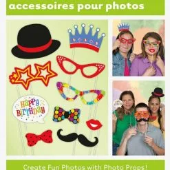 Unique Birthday Selfie Photo Props 10 Pack