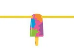 Unique Popsicle Cutout Banner