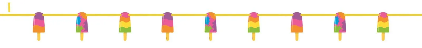 Unique Popsicle Cutout Banner 1 Unique Popsicle Cutout Banner