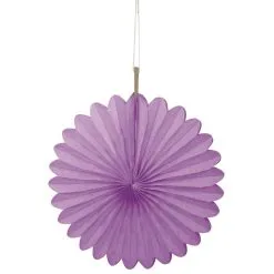 Unique Decorative Fans Pretty Purple 15cm 3 Pack