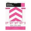 Unique Dots Stripes & Chevron Paper Pennant Banner Hot Pink 3.3m