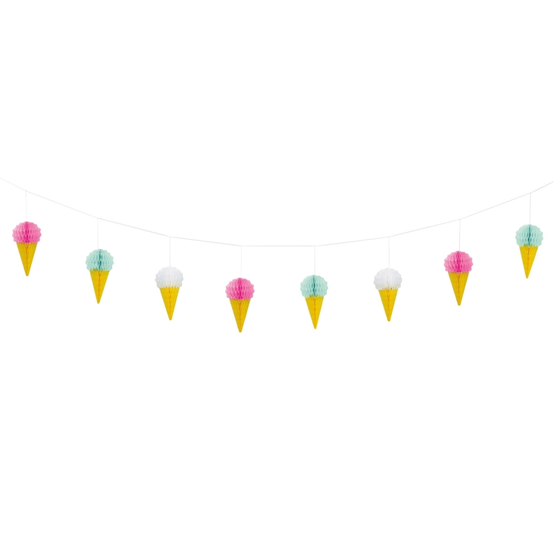 Unique Ice Cream Honeycomb Garlands 1 Unique Ice Cream Honeycomb Garlands