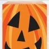 Unique Pumpkin Cookie Bags 8 Pack