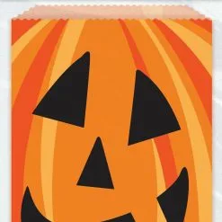 Unique Pumpkin Cookie Bags 8 Pack