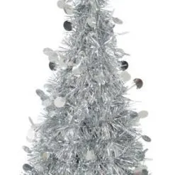 Unique Tinsel Tree Centerpiece Deco