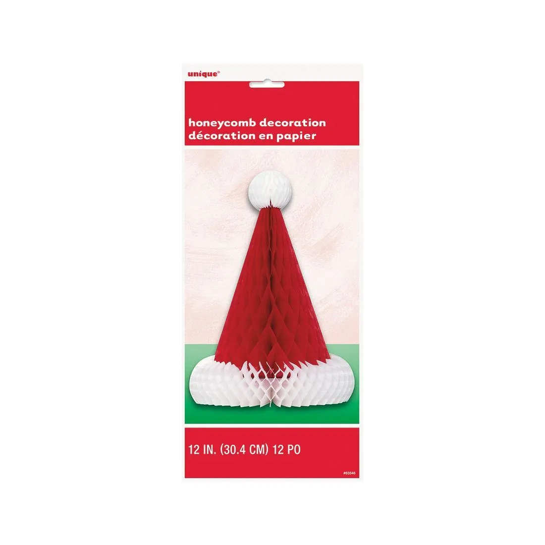 Unique Santa Hat Honeycomb Centerpiece 30cm 1 Unique Santa Hat Honeycomb Centerpiece 30cm