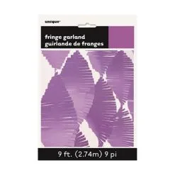 Unique Fringe Garland 9' - Pretty Purple