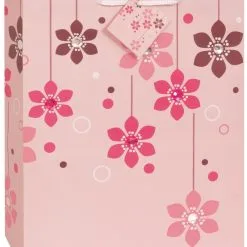 Unique Gift Bag Jewel Flowers Large