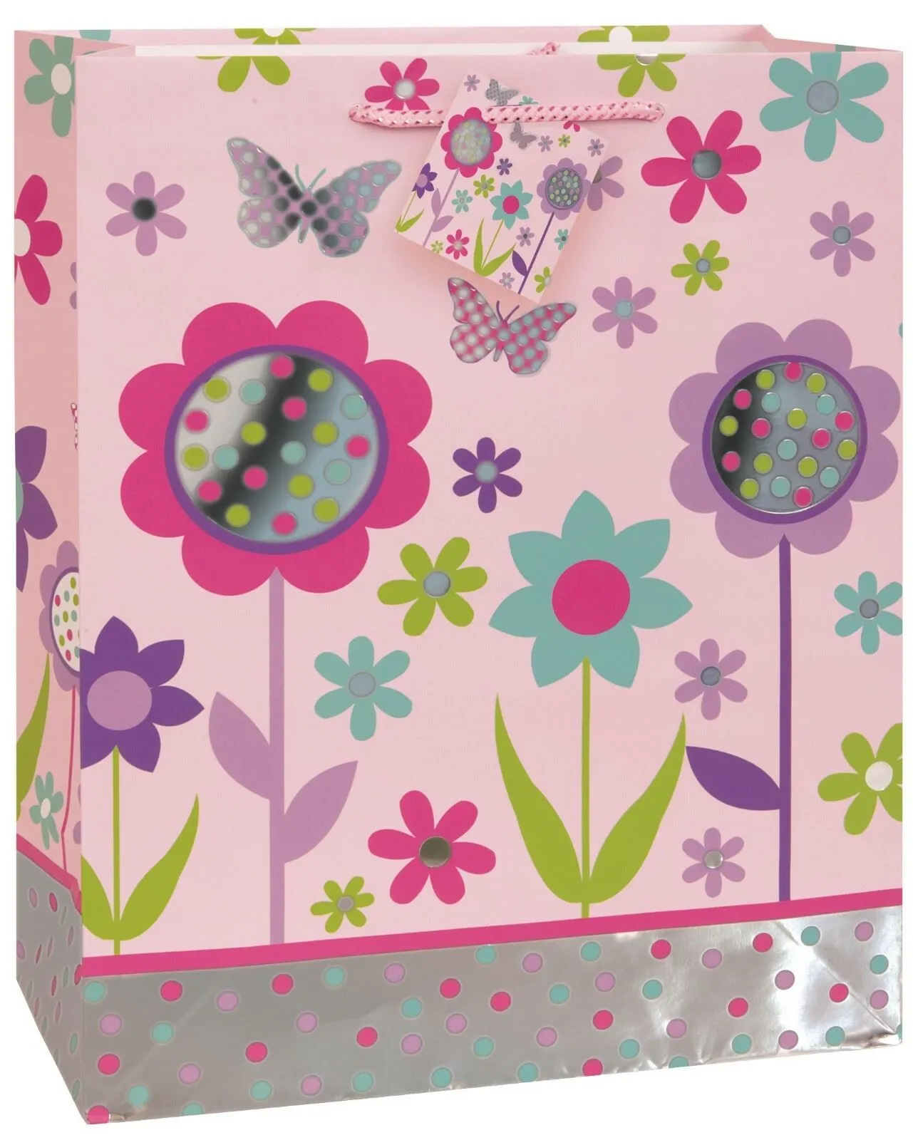 Unique Gift Bag Garden Dots Large 1 Unique Gift Bag Garden Dots Large