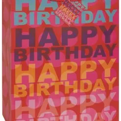 Unique Gift Bag Happy Birthday Large