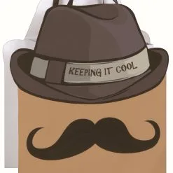 Unique Cool Moustache Large Gift Bag
