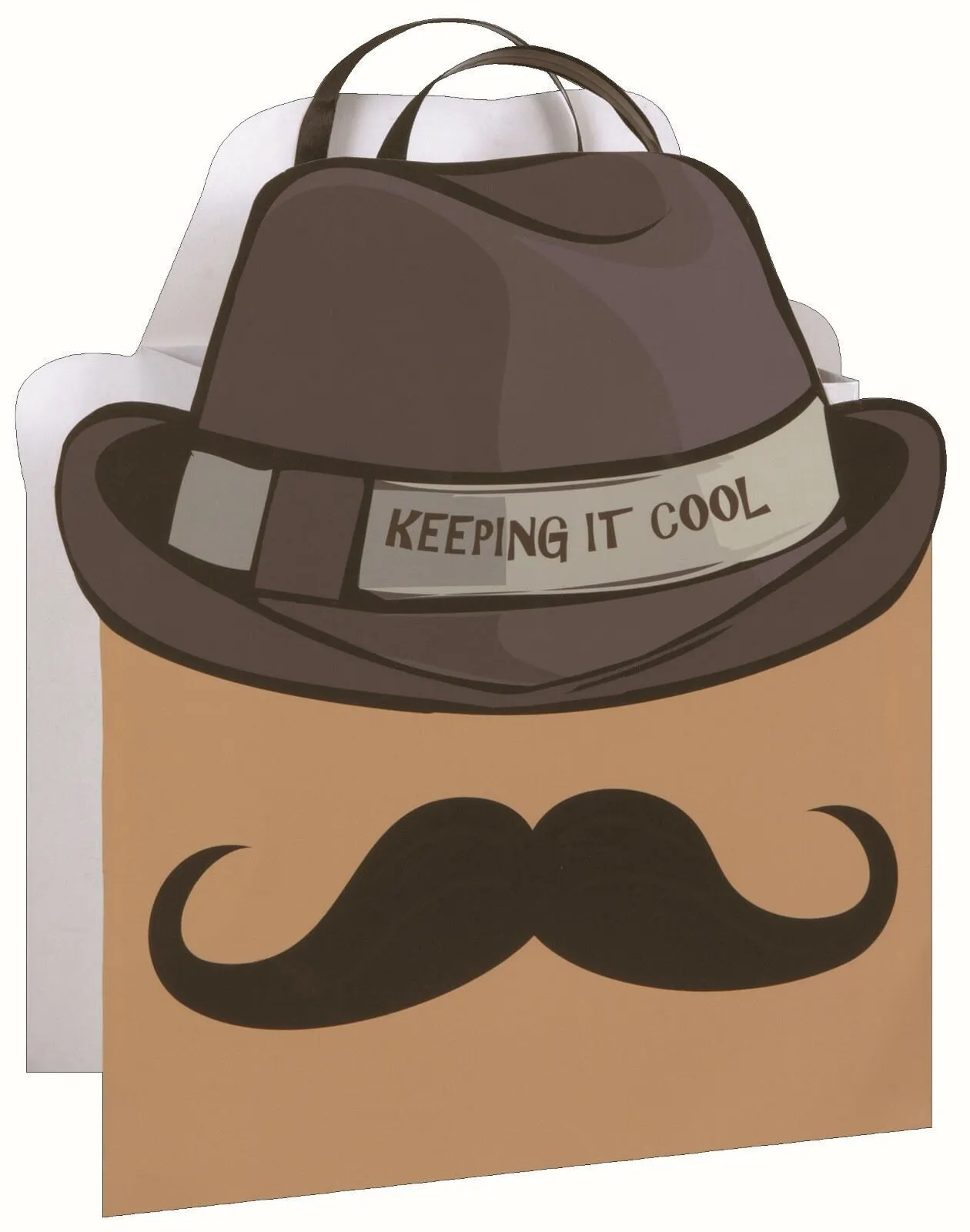 Unique Cool Moustache Large Gift Bag 1 Unique Cool Moustache Large Gift Bag