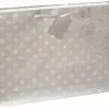 Unique Silver Glitter Dot Horizontal Large Gift Bag