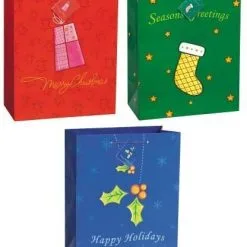Unique Gift Bag Xmas Greetings Large