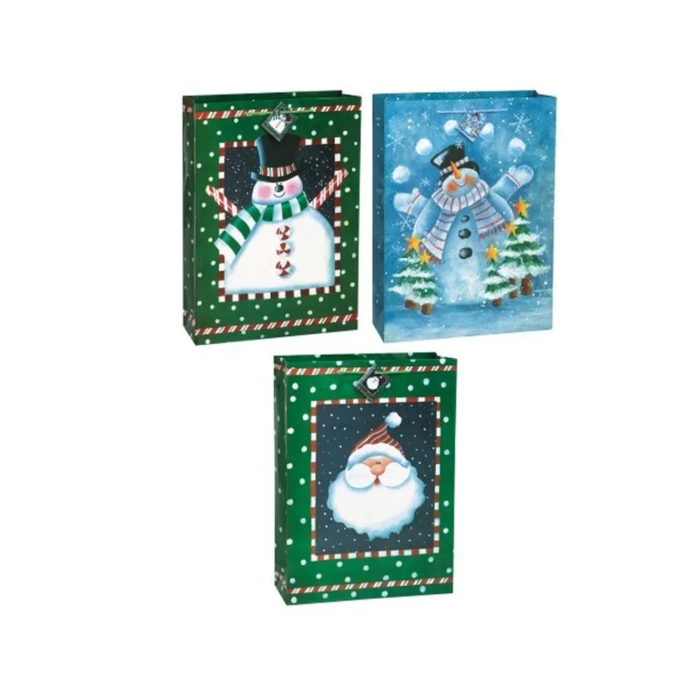 Unique Gift Bag Frosty Xmas Jumbo 1 Unique Gift Bag Frosty Xmas Jumbo