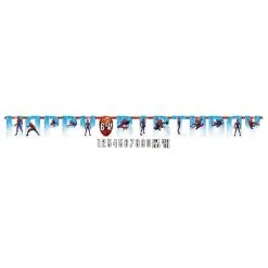 AMSCAN Spider-Man Webbed Wonder Jumbo Add-An-Age Letter Banner (3.2m X 25cm)