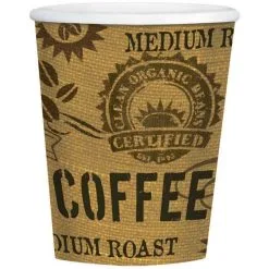 AMSCAN Classic Roast Hot Coffee Cups Paper 354ml 40 Pack