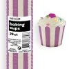 Unique Stripes Purple Paper Baking Cups 25 Pack