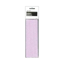 Unique Chevron Paper Straws Pretty Purple 20 Pack