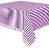 Unique Stripes Pretty Purple Plastic Tablecover