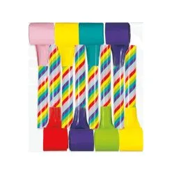 Unique Candy Cane Striped Blowouts 8 Pack