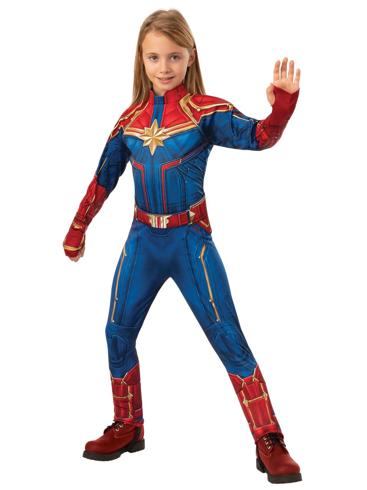 Rubies Captain Marvel Deluxe Hero Suit Child 2 Rubies Captain Marvel Deluxe Hero Suit Child - Image 2