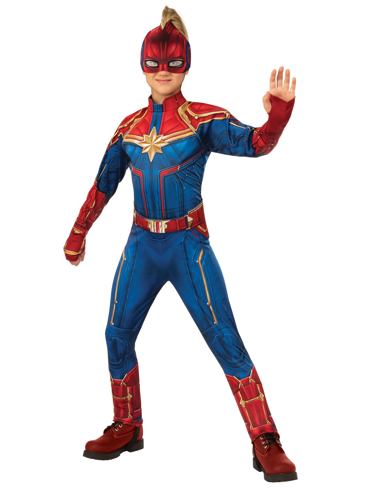 Rubies Captain Marvel Deluxe Hero Suit Child 3 Rubies Captain Marvel Deluxe Hero Suit Child - Image 3