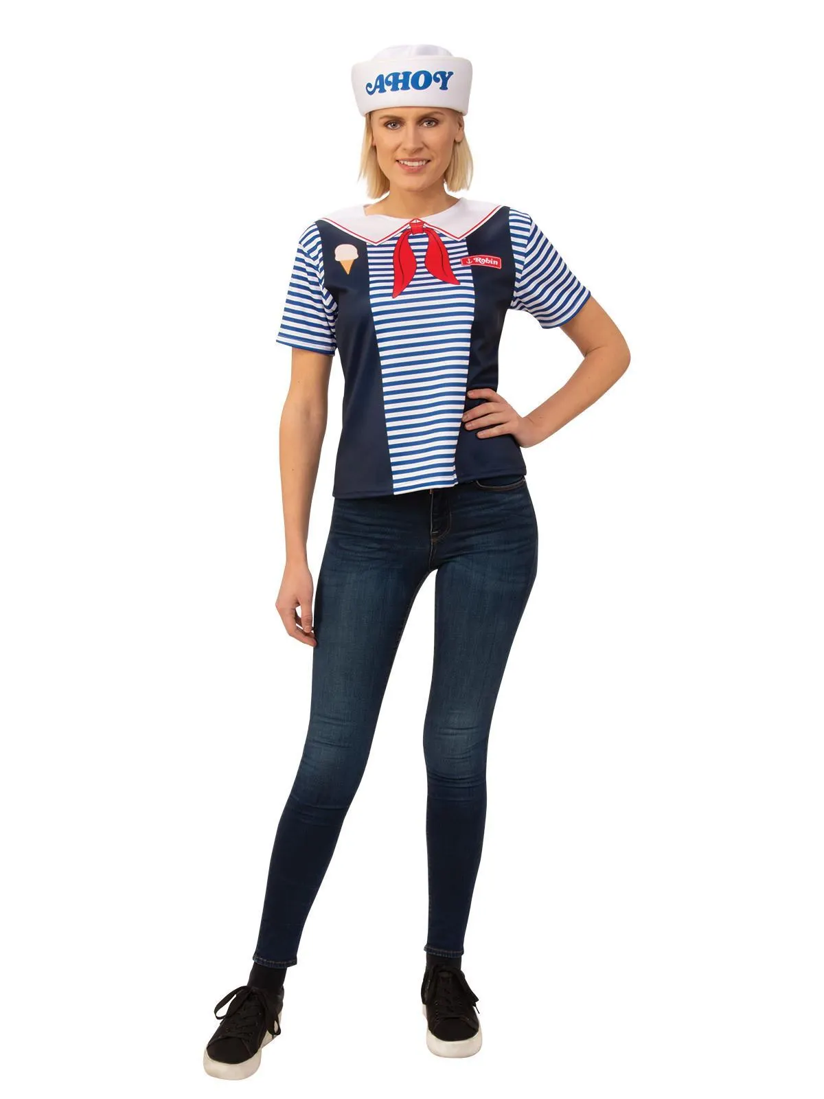 Rubies Robin Scoops Ahoy Costume Set Stranger Things Large 1 Rubies Robin Scoops Ahoy Costume Set Stranger Things Large