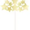 Unique Gold Foil Stars Cake Topper