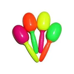 Unique 24 Mini Neon Maracas