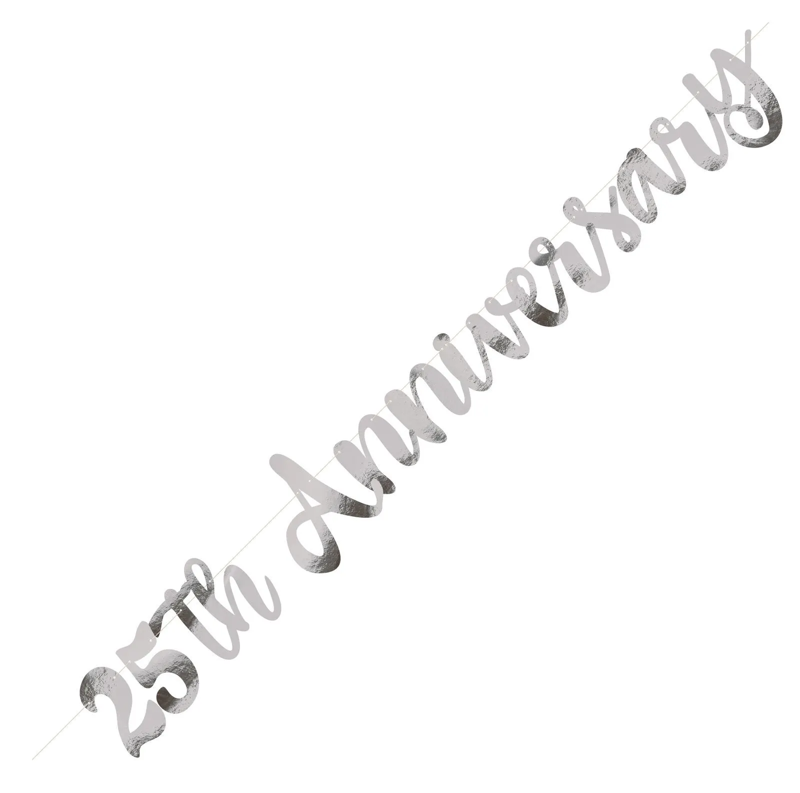 Unique 25th Anniversary Silver Jointed Banner 1 Unique 25th Anniversary Silver Jointed Banner