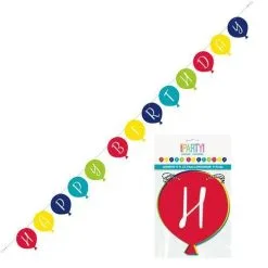 Unique Balloon Party Birthday Happy Birthday Jointed Banner 2.74m