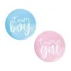 Unique Gender Reveal Team Boy/girl Badges 10 Pack