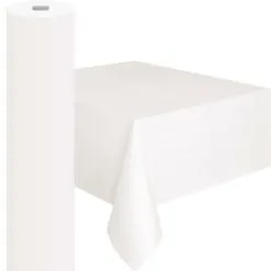 AMSCAN Plastic Table Roll Frosty White