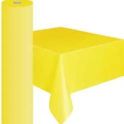 AMSCAN Plastic Table Roll Yellow Sunshine