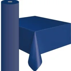 AMSCAN Plastic Table Roll Royal Blue
