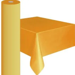 AMSCAN Plastic Table Roll Gold Sparkle