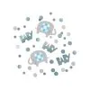 Unique Floral Elephant Baby Shower Blue Confetti 14g